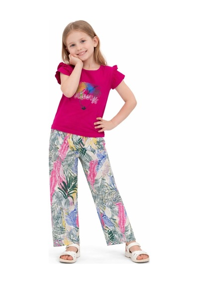 İrem Çocuk Giyim Kız Çocuk Always Yazı Desenli Tişört Bol Paça Pantolonlu Fuşya Renk İkili Takım Fuşya İrem Çocuk Giyim Kız Çocuk Always Yazı Desenli Tişört Bol Paça Pantolonlu Fuşya Renk İkili Takım Fuşya