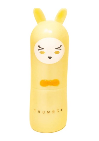 Inuwet Bunny Lip Balm Glitter Gold Pineapple