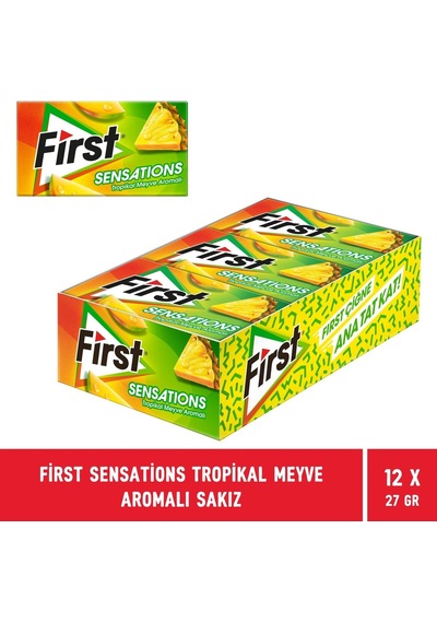 First Sensations Tropikal Meyve Aromalı Sakız 27 Gr - 12 Adet