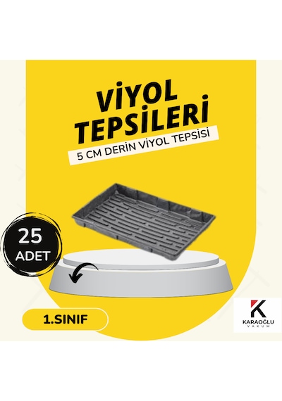 Viyol Tepsisi , 5 Cm Derin , Viyol Altlığı , Fidelik Viyol Tepsisi 25 Adet
