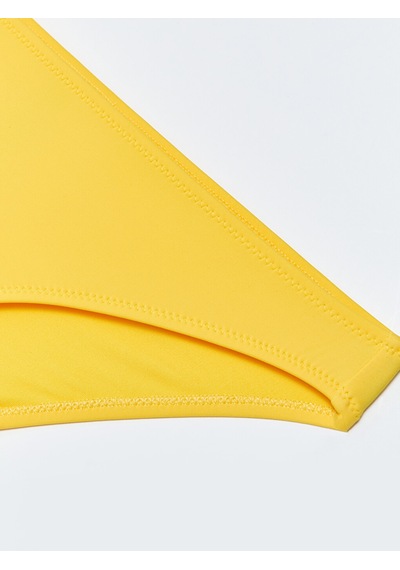 Lcw Eco Sarı Düz Raşel Kumaş Kadın Bikini Alt