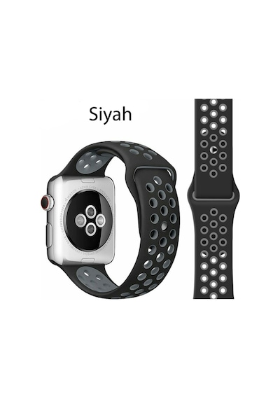 Apple Uyumlu  Watch 1 2 3 4 5 6 7 38 MM 40 MM 41 MM Spor Silikon Tme Kordon