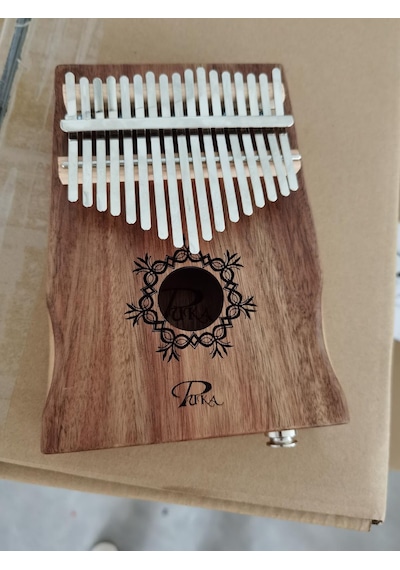 Puka Pk-2eq Koa Ağacı Profesyonel Jak Girişli Kalimba Seti