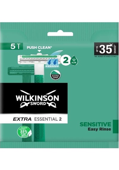 Wilkinson Sword Extra Essential 2 Bıçaklı Erkek Kullan At Tıraş Bıçağı 5'li