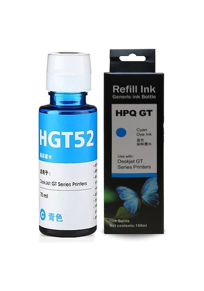 Hp Gt52/gt51/gt5810/gt5820/hp315/415 Uyumlu,  Mavi Mürekkep