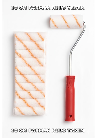 Parmak Rulo Yedek + Takım - 10 Cm