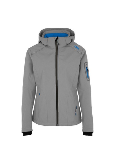 Cmp Zip Hood Bayan Softshell Outdoor Mont Gri