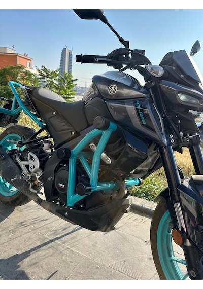 Yamaha Mt-125 Yeni Kasa Arka Koruma Demiri Mavi