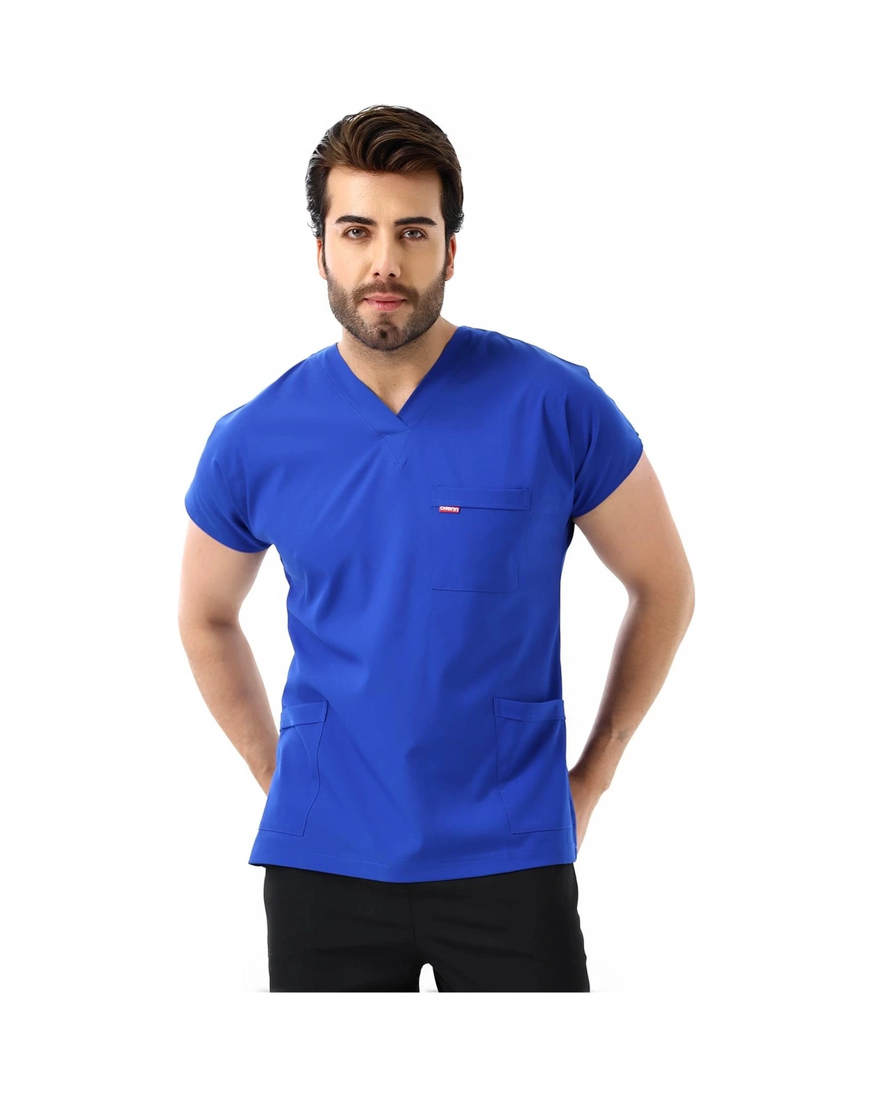Bflex Unisex Likralı Yarasa Kol Tek Üst - 6411 Saks Mavi Soft 6411 Saks Mavi Soft