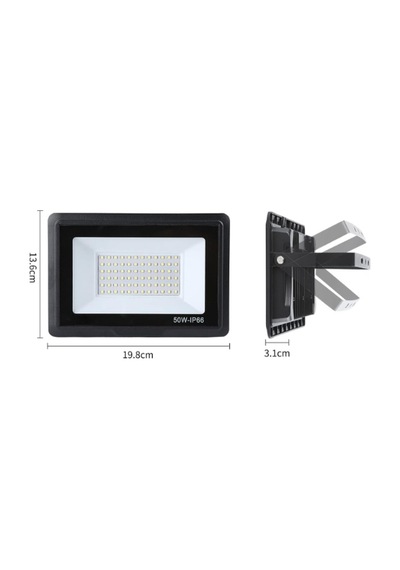 Ultra Slim Projektör Dış Mekan Led Işık Siyah