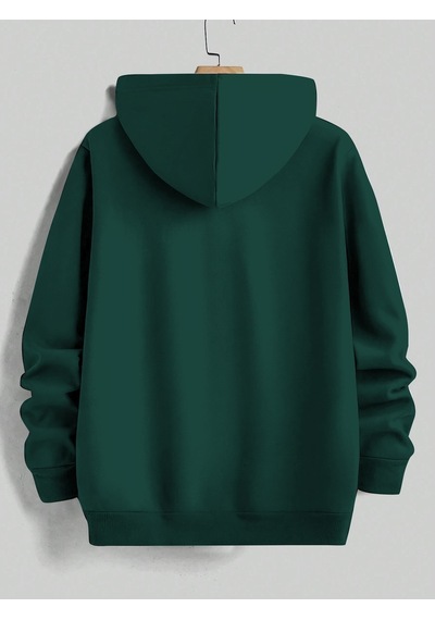 Uyguntarz Unisex Minimal Dag Baskılı Oversize Sweatshirt Yeşil