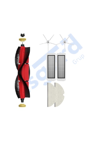 Roborock S50 S55 S5 Max S6 S6 Maxv Uyumlu 1 Ana Fırça 2 Yan Fırça 2 Filtre 2 Mop Pkt-iasgf0000683