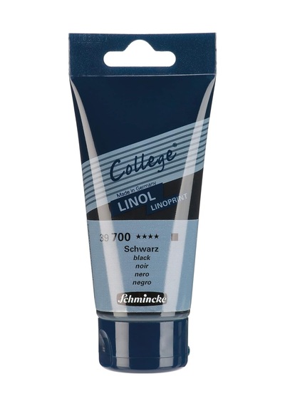 Schmincke - College Linol, Sanatçı Linolyum Baskı Mürekkepleri, 75 Ml Tüpte Siyah, 39700013, Düşük Kokulu Su Baz Genel