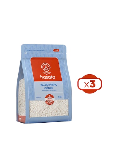 Hasata Gönen Baldo Pirinç 3 x 2 KG