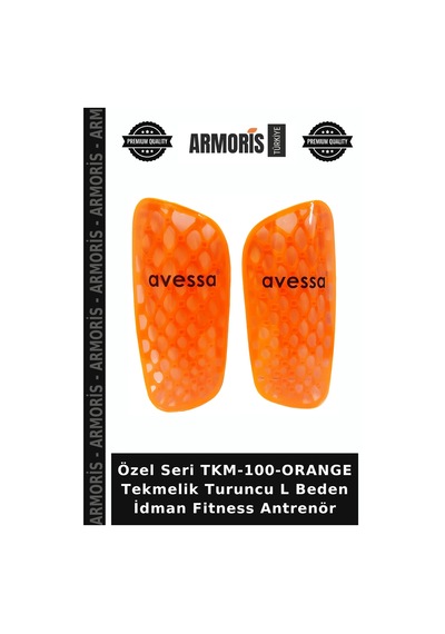 Özel Seri Tkm-100-orange Tekmelik Turuncu L Beden İdman Fitness Antrenör