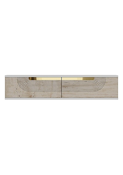 Da1202btg Meyra Dresuar Ve Antre Rafı Beyaz-traverten-gold 120cm Beyaz - Traverten - Altın Da1202btg Meyra Dresuar Ve Antre Rafı Beyaz-traverten-gold 120cm Beyaz - Traverten - Altın
