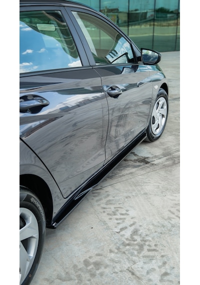 Hyundai İ20 2023+ Body Kit Set Ön Lip Marşpiyel Difüzör Arka Flap Bagaj Spoiler Parlak Siyah