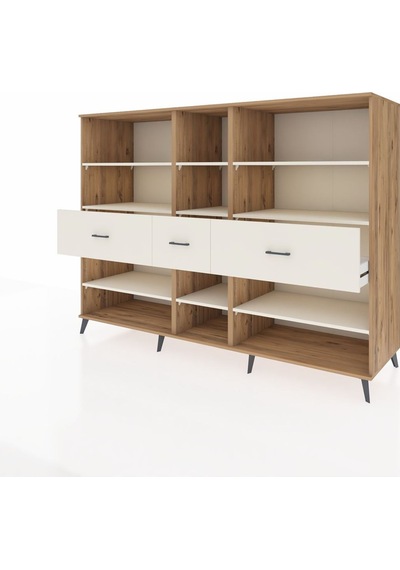 Kronos Dolap 9 Raflı 3 Çekmeceli 220x59x163 Çam-aytaşı Aytası - Atlas Çam Kronos Dolap 9 Raflı 3 Çekmeceli 220x59x163 Çam-aytaşı Aytası - Atlas Çam