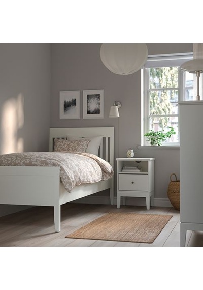 Ikea Årstıd Duvar Lambası, Beyaz-nikel Kaplama, 38 Cm