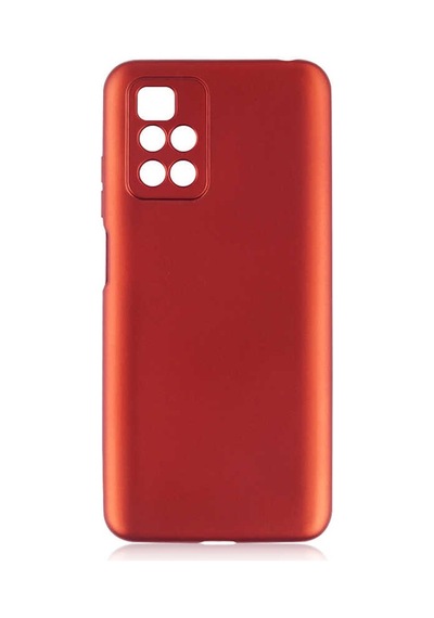 Kilifone - Xiaomi Uyumlu Redmi 10 - Kılıf Mat Renkli Esnek Premier Silikon Kapak - Kırmızı