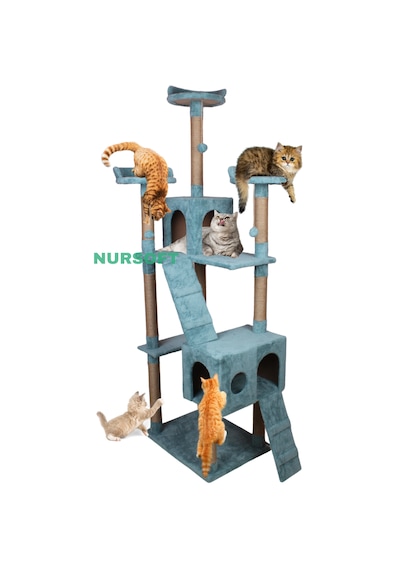 Nursoft Cat City Yeni Rezidans Kedi Tırmalama Ve Oyun Evi
