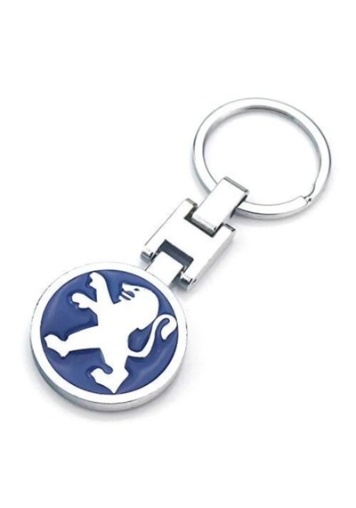 Peugeot Mavi Metal Anahtarlık 207 208 307 308 2008 3008 Her Seriye Uygun Car Keychain