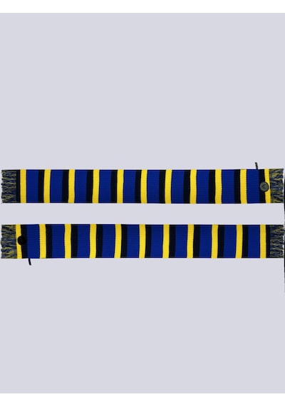 Fenerium Çocuk Renkli Şerit Kaşkol Atkı Lacıvert - Mavi - Sarı