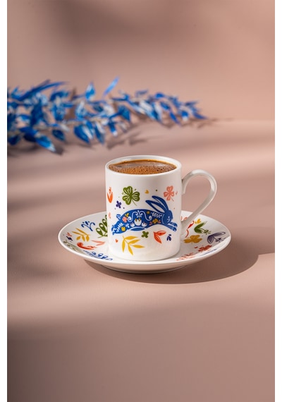 Emsan Lucky 6'lı Kahve Fincan Takımı 100 Ml Renkli