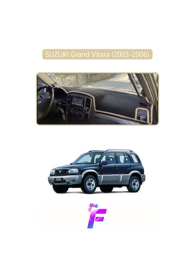 Suzukı Grand Vitara 2003-2006 Uyumlu Torpido Örtüsü Yansıma Önleyici Tam Koruma K43