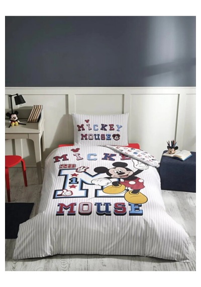Özdilek Disney Tek Kişilik Nevresim Takımı Mickey Mouse Collage G