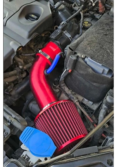Seat Leon Mk3 1.6-tdi Krom Borulu Spor Açık Hava Filtre Seti-boru Çapı 7,6cm-uzunluk 23cm