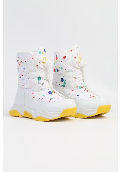 United Colors Of Benetton Benetton Bn-50048 - 3256 Beyaz Sari - Çocuk Bot 001