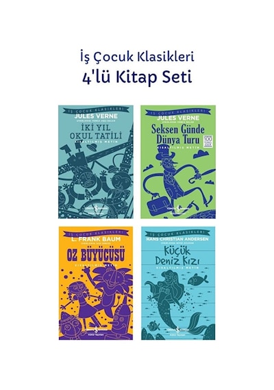 Çocuk Dünya Klasikleri 4 Lü Okuma Seti