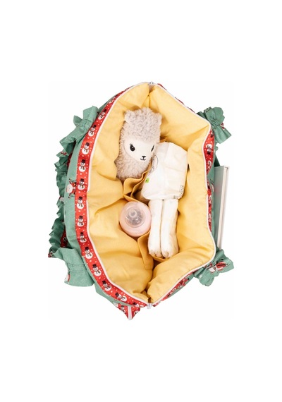 Noel Baba Desenli Anne Bebek Çantası Turkuaz - 674202029 Turkuaz