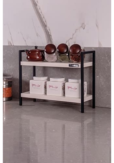 Mudesa Mdsmur0002 Metal Masa Tezgah Üstü Düzenleyici Organizer Banyo Mutfak Rafı Kitaplık Baharatlık Diğer