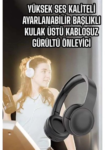 Ceylan Adam Kulak Üstü Kablosuz Bluetooth Kulaklık Gürültü Önleyici Uzun Şarj Süreli