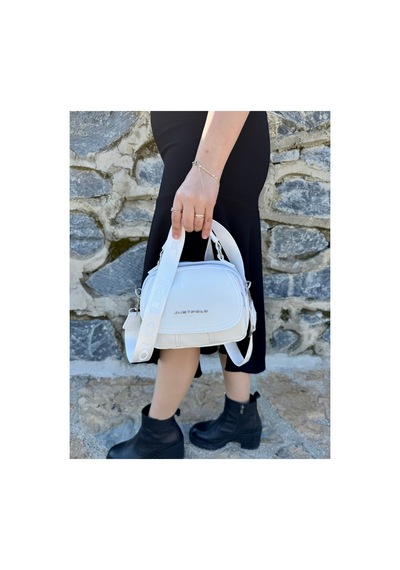 Just Polo Kadın Yeni Sezon Yumuşak Deri Şal Detaylı Ayarlanabilir Askılı Şık El Ve Omuz Çantası Shopper Krem 27906231