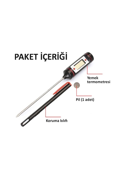 Aek-tech Wt-1 Dijital Saplamalı Yemek Termometresi N11.610