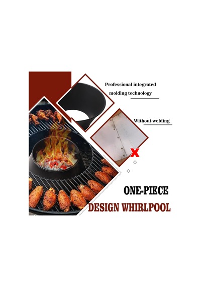 Weber İçin Weber İçin Barbekü Jakuzisi 22,26,75 İnç Wsm Weber Smokey Mountain, Çift Haddelenmiş Kenar, Kettle Gril Diğer