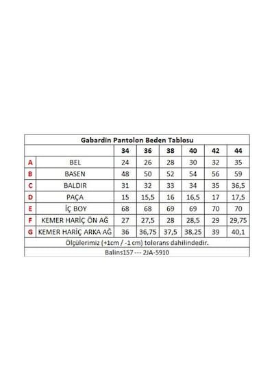 Balins Kadın Beli Lastikli Gabardin Pantolon Bej