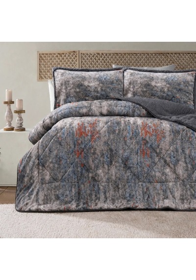 Comforter Yatak Örtüsü Seti 3 Parça - Çift Kişilik Elora