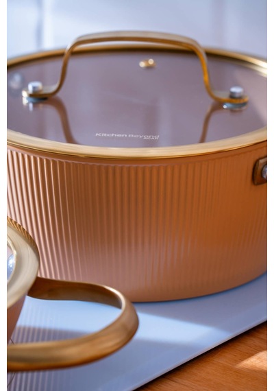 Acar Ultimate Pro 5 Parça Tencere Seti - Rose Gold