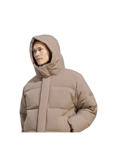 Adidas Down Erkek Spor Mont - Kg1516 Bej