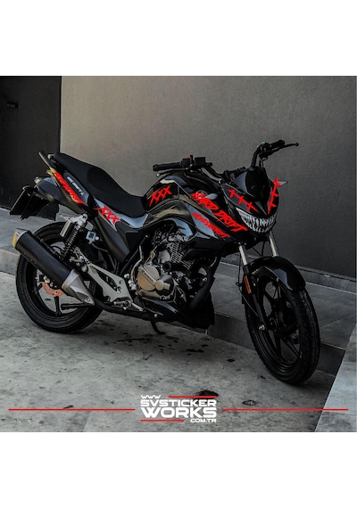 Mondial Drift L Sticker Xxx Full Sticker Set Dekor Modeli Kırmızı