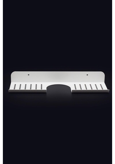 Metal Banyo Mutfak Düzenleyici Mutfak Organizer Şampuan Rafı 40 Cm Beyaz Beyaz