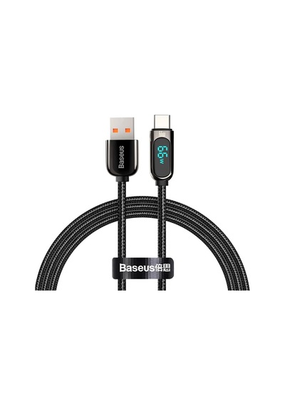 Display Hızlı Şarj Kablosu Usb To Type-c 66w, 1m, Siyah