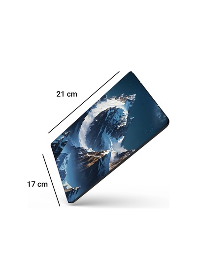 Sonictouch Yükselen Zafer Ay Yıldızlı Dağ Zirvesi Temalı Kaymaz Gaming Oyuncu Dikişsiz Mouse Pad 17x