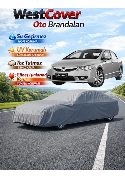 Honda Civic 2006-2012 Uyumlu Oto Branda,su Geçirmez Çadır,araba Brandası