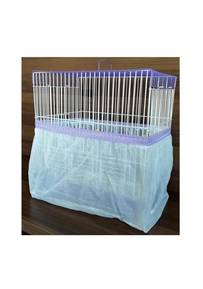 Büyük Boy Xxl Kuş Kafes Tülü 60 X 35 X 30 Cm Mor