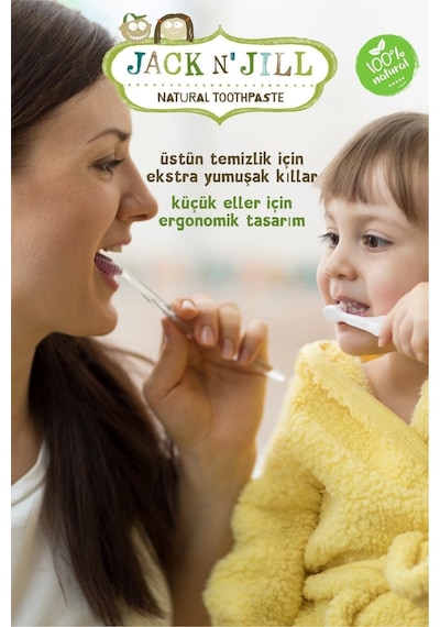 Jack N Jill Doğal Diş Fırçası - Unicorn&monkey